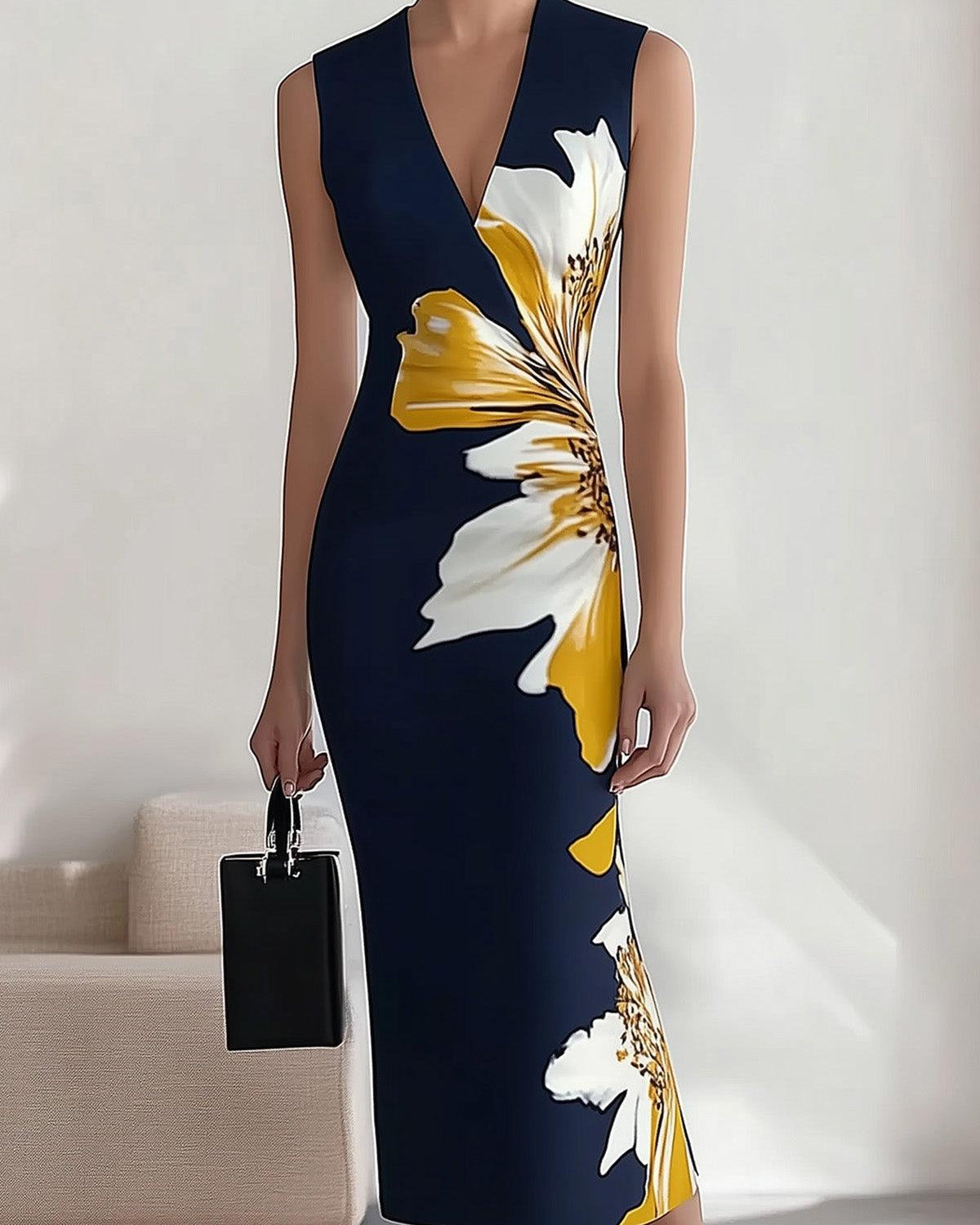 Lily | Elegancka Sukienka Midi na Plażę i Festiwal
