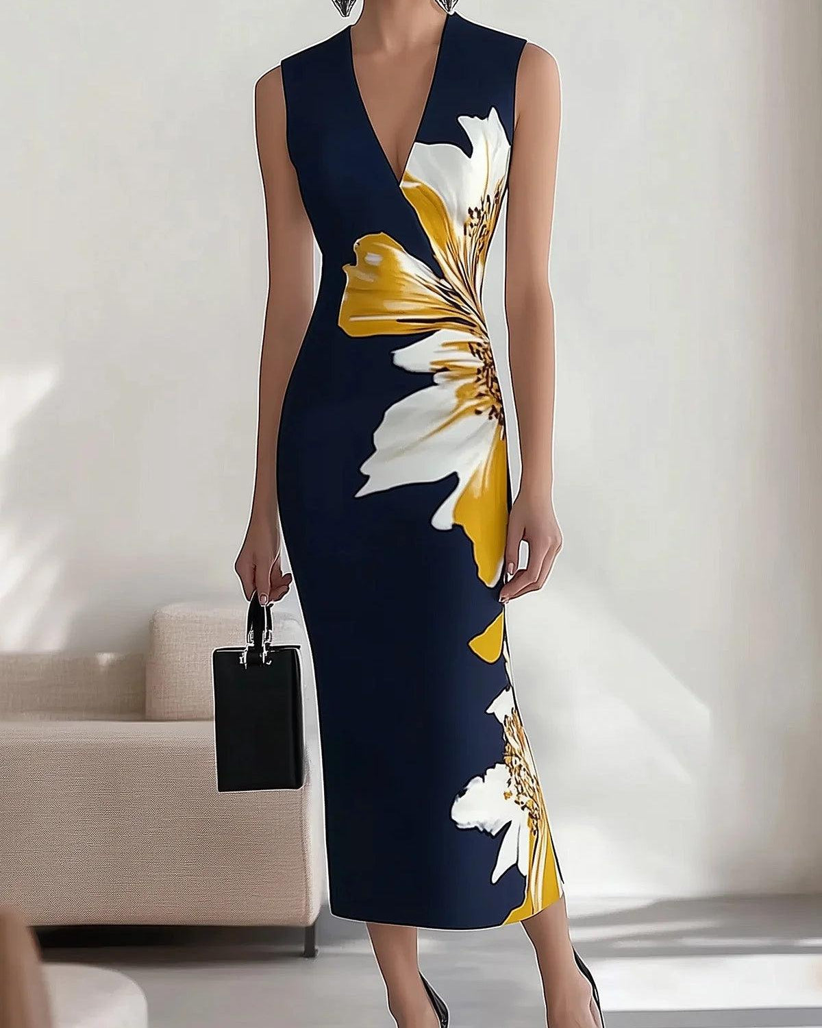 Lily | Elegancka Sukienka Midi na Plażę i Festiwal