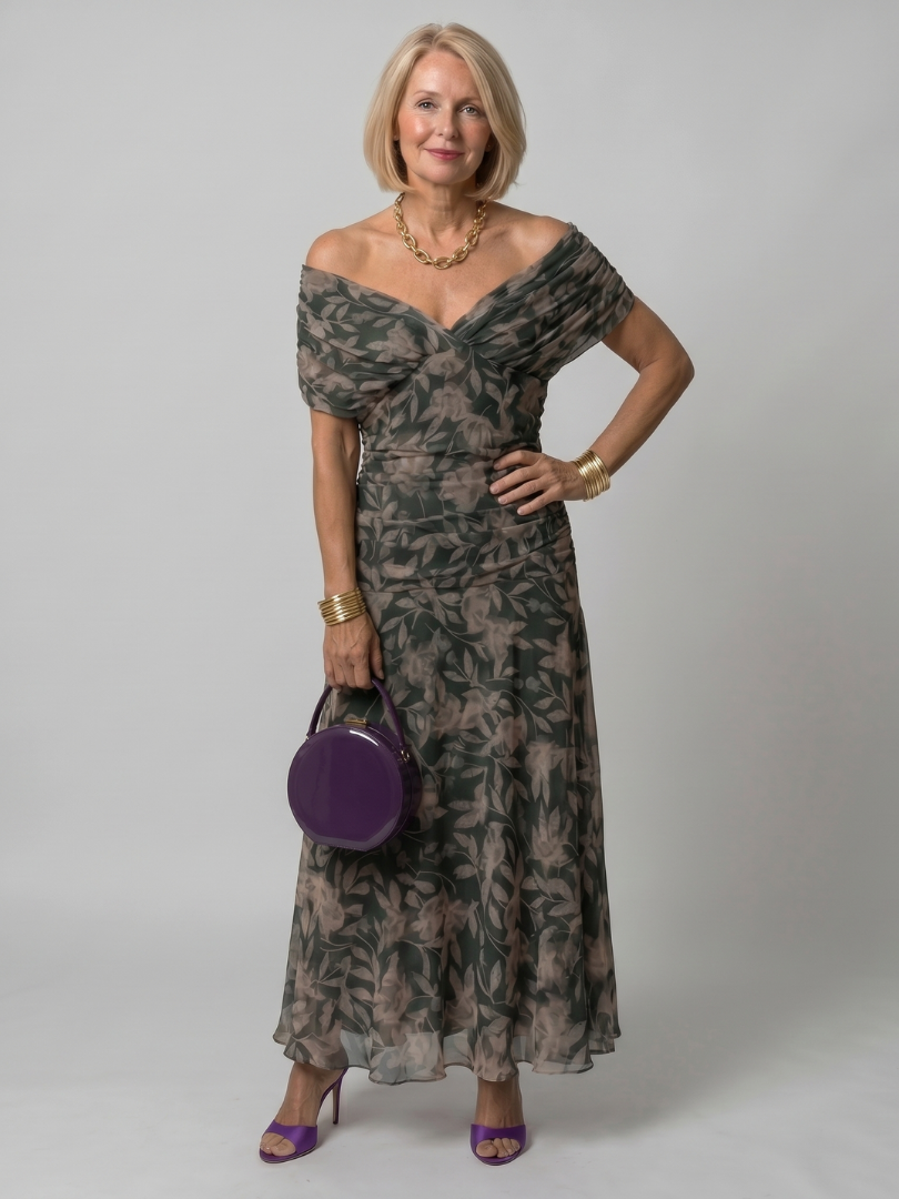 Calen | Sukienka Midi Off Shoulder