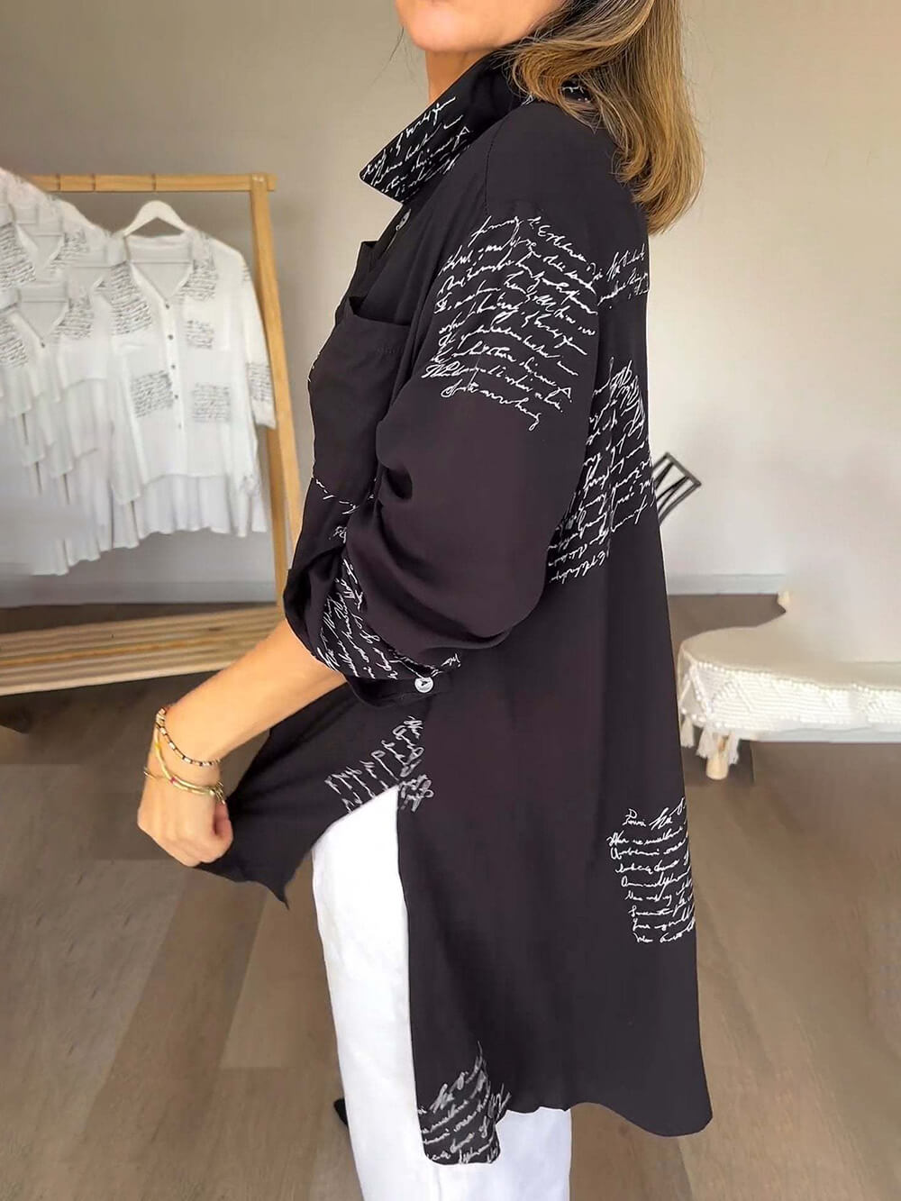 Lyanah | Elegancka Koszula z Długim Rękawem