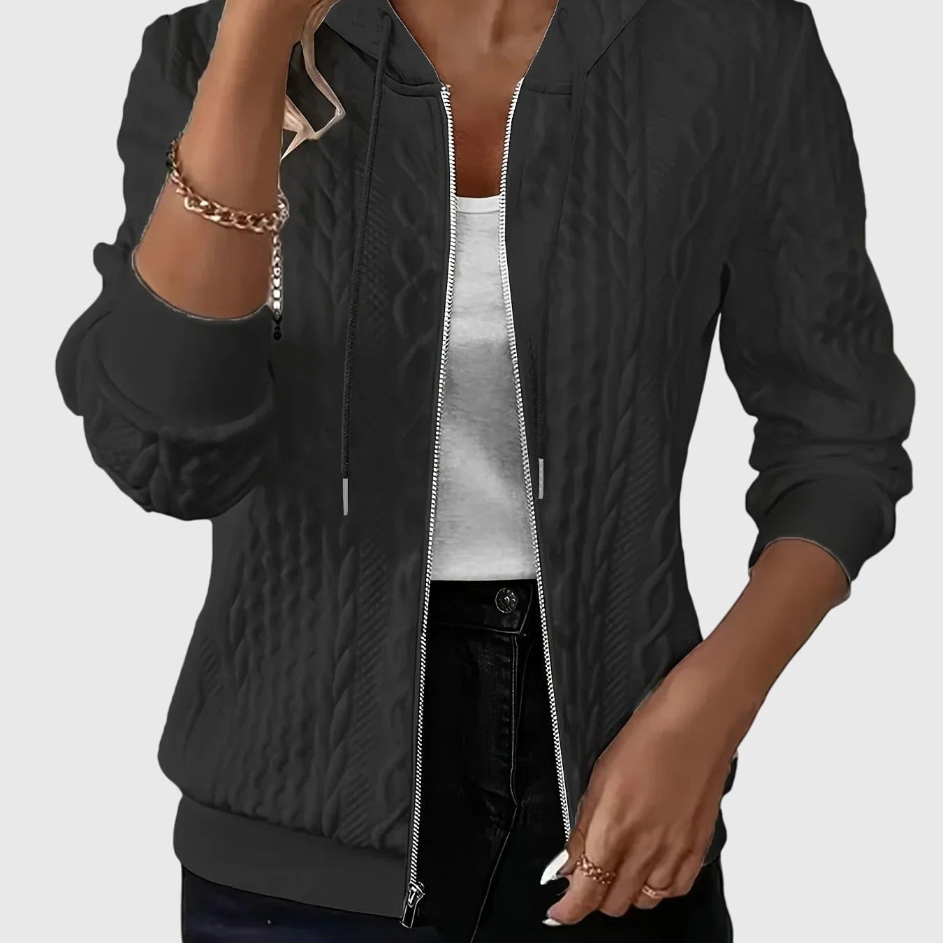 Lena™ - Bluza z kapturem na zamek
