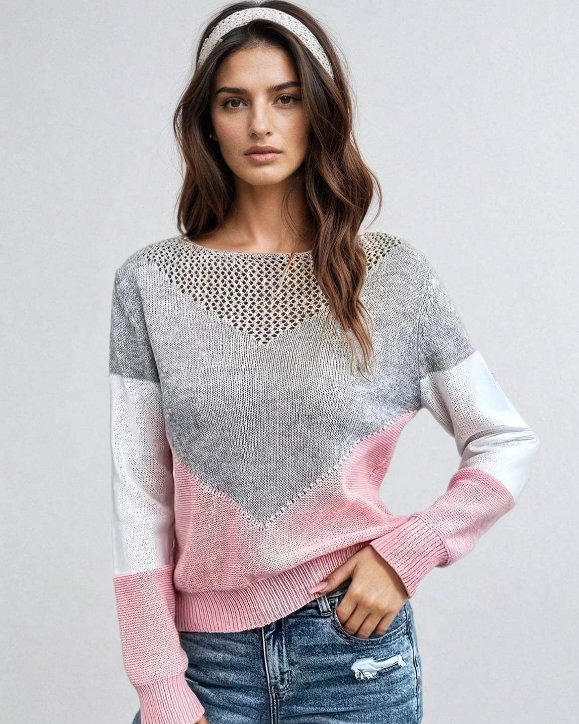 Vaeniah | Casualny Sweter Dzianinowy