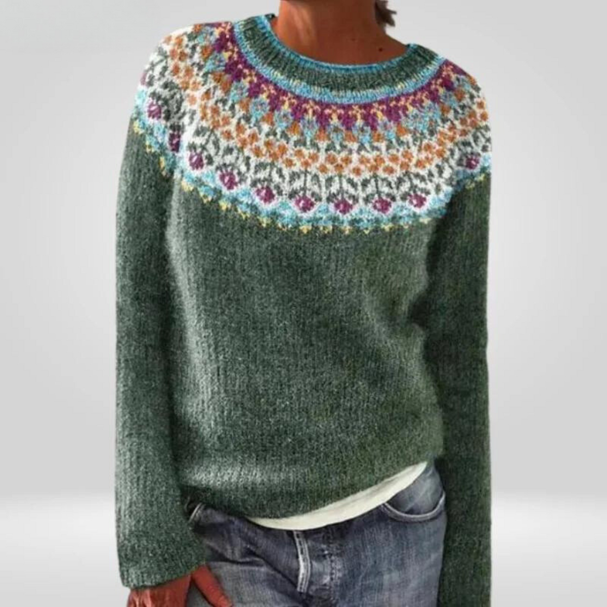Tinsleighra | Poncho w stylu islandzkim