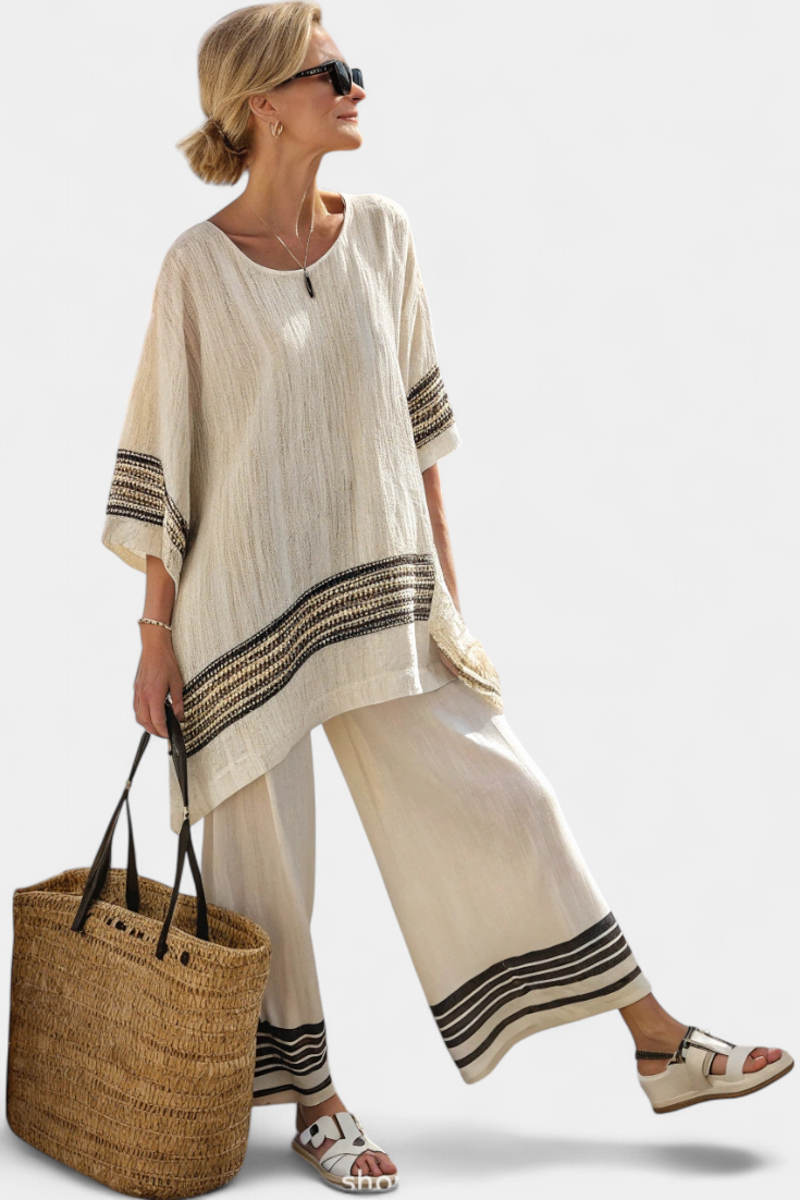 Anzaleira | Elegancki Stripes Set