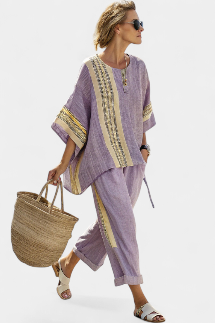 Anzaleira | Elegancki Stripes Set