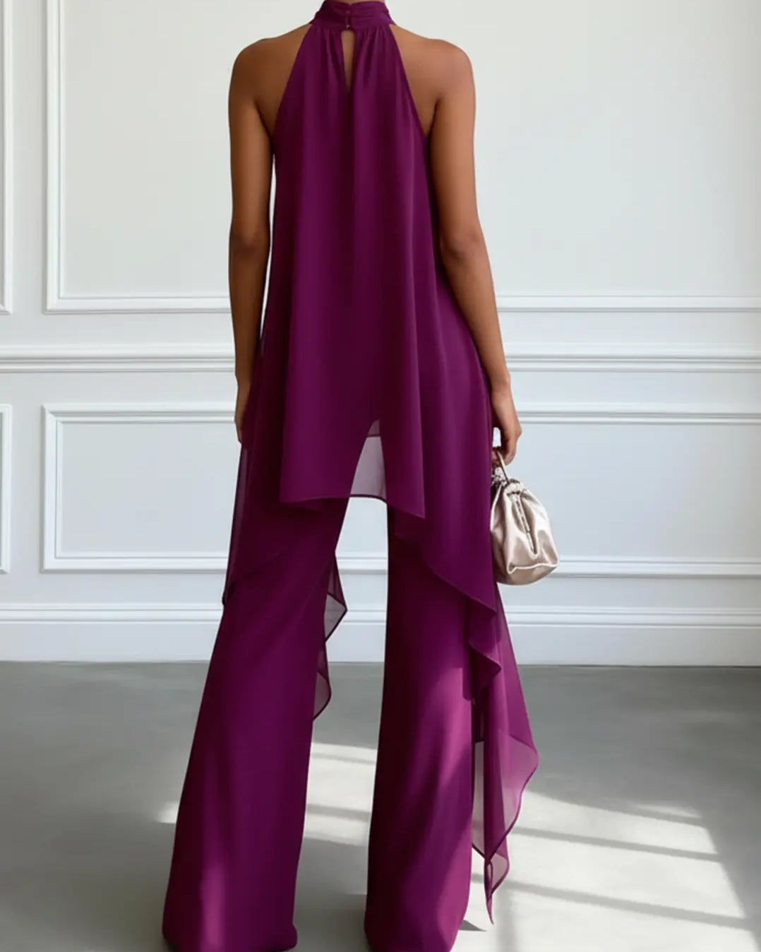 Viola | Elegancki Zestaw Halter z Spodniami