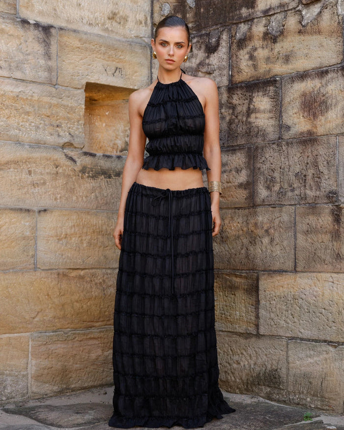 Victoria Set | Spódnica Maxi i Top Halter