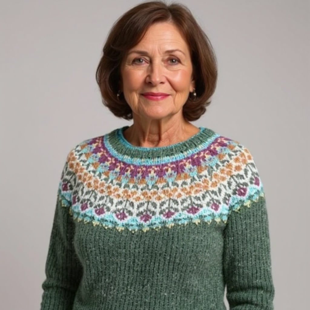 Tinsleighra | Poncho w stylu islandzkim