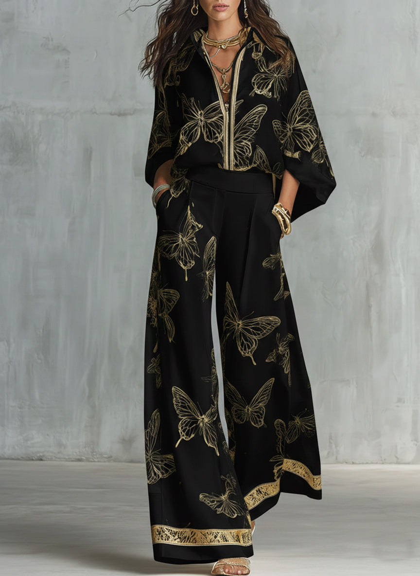 Nyxorynne | Elegancki Dwuczęściowy Zestaw